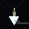 triangle birthstone jewellery birthstone necklace charms birthstone pendant necklace semi precious stone pendants agate semi precious stone design G