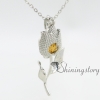 tulip flower essential oil jewelry lockets for women necklace with locket pendant heart locket design E