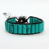 turquoise beaded single leather wrap bracelets jewelry turquoise