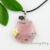 water drop flower rose quartz agate semi precious stone seashell necklaces pendants design B