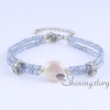 white freshwater pearl bracelet with crystal beads wholesale boho jewelry bohemian jewellery uk design A