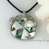 white rainbow abalone sea shell necklaces pendants heart oval square round openwork patchwork mop jewellery design C