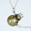 wholesale diffuser necklace lampwork glass necklace oil diffuser pendants design E
