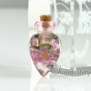 wholesale glass vials with cork ashes locket cremation urns for pets design E