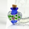 wholesale glass vials with cork jewelry for cremation ashes locket keepsake ashes jewelry design B