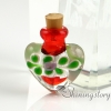 wholesale glass vials with cork jewelry for cremation ashes locket keepsake ashes jewelry design F