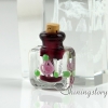 wholesale glass vials with cork miniature glass bottle necklace pendant glass vial pendants design A