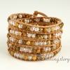 wholesale wrap bracelets leather jewelry bracelet wrap woven beaded bracelet handmade leather bracelets design E