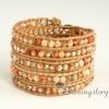 wholesale wrap bracelets leather jewelry bracelet wrap woven beaded bracelet handmade leather bracelets design G