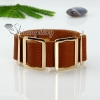 wide genuine leather wristbands bracelets unisex design C