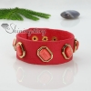 wide genuine leather wristbands bracelets unisex design E