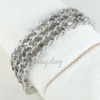 wrap alloy turquoise beads bracelets jewelry gray