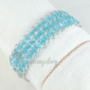 wrap alloy turquoise beads bracelets jewelry light blue
