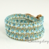 wrap bracelets wholesale leather wristbands wrap around beaded necklace beaded bracelets leather name bracelets design C