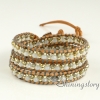 wrap bracelets wholesale leather wristbands wrap around beaded necklace beaded bracelets leather name bracelets design D
