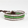 wrap leather crystal beaded and jade bracelets jewellery design A