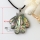 teardrop rainbow abalone seashell mother of pearl oyster sea shell necklaces pendants