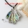 teardrop rainbow abalone seashell mother of pearl oyster sea shell necklaces pendants
