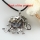 elephant rainbow abalone seashell mother of pearl oyster sea shell silver plated pendant necklaces