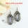 oval rainbow abalone oyster sea shell mother of pearl rhinestone dangle earrings