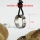genuine leather stainless steel round mark adjustable long necklaces with ring pendant antique punk gothic styole