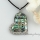 rainbow abalone sea shell necklaces rhinestone heart patchwork pendants mop jewellery