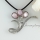 pink oyster sea shell necklaces rhinestone teardrop streamer pendants mop jewellery