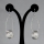925 sterling silver filled brass loop dangle earrings