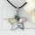 abalone oyster sea shell necklaces rainbow white pink yellow flower pendants mop jewellery