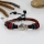 adjustable fish genuine leather charm bracelets unisex