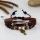 adjustable lock genuine leather charm bracelets unisex