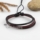 adjustable triple leather bracelets for men and women