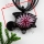 angel fish flower inside murano glass neckalce pendants jewelry