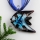angel fish flower inside murano glass neckalce pendants jewelry