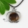 apple round tiger's eye rose quartz glass opal jade agate natural semi precious stone necklaces pendants