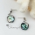 apple seawater rainbow abalone white oyster shell mother of pearl stud earrings