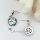 apple seawater rainbow abalone white oyster shell mother of pearl stud earrings