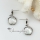 apple seawater rainbow abalone white oyster shell mother of pearl stud earrings
