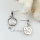 apple seawater rainbow abalone white oyster shell mother of pearl stud earrings