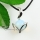 ball and leaf rose quartz tiger's eye amethyst glass opal jade silver plated natural stone pendants for necklaces