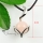 ball and leaf rose quartz tiger's eye amethyst glass opal jade silver plated natural stone pendants for necklaces