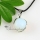 ball rose quartz glass opal jade natural semi precious stone necklaces pendants