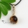 ball tiger's eye rose quartz amethyst jade agate rhinestone natural semi precious stone necklaces pendants
