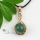 ball tiger's eye rose quartz amethyst jade agate rhinestone natural semi precious stone necklaces pendants