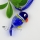 bird flowers inside itailian lampwork murano glass necklaces pendants