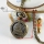 brass antique style la tour eiffel pocket watch pendant long chain necklaces