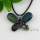 butterfly fancy color dichroic foil glass necklaces with pendants silver plated