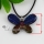butterfly fancy color dichroic foil glass necklaces with pendants silver plated