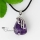 butterfly openwork semi precious stone amethyst necklaces pendants jewelry