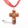 christian cross pendants glitter millefiori lampwork murano glass necklace necklaces pendants high fashion jewelry handmade jewelry
